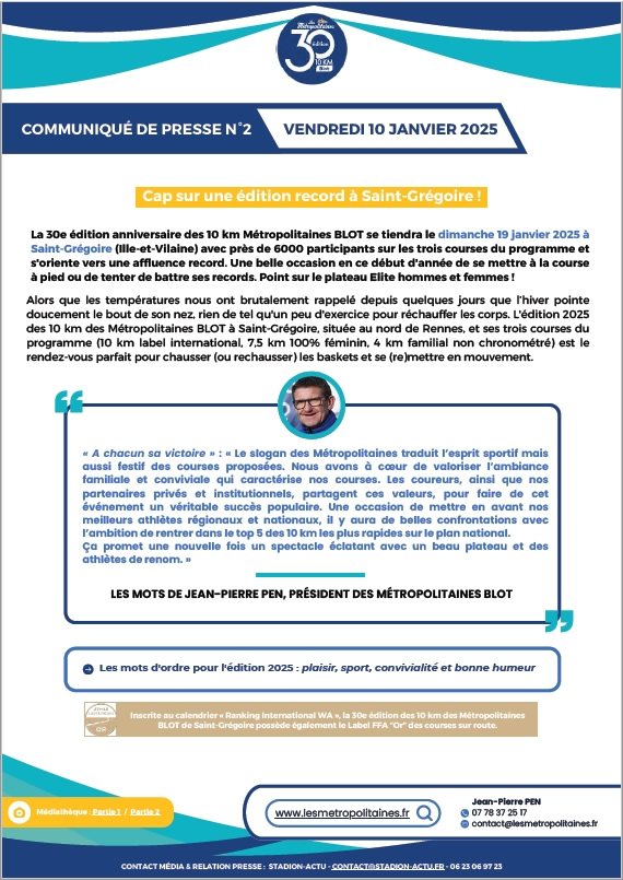 Communique de Presse n°2